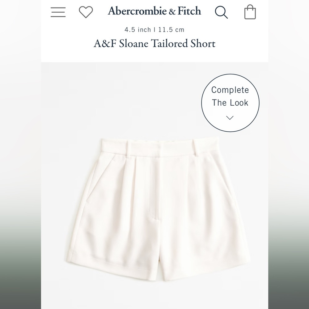 A&F Sloane Tailored Short, S